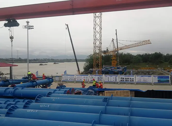 Country: China
Date: Sep, 2018
Project Name: Guangzhou Pingnan Third Bridge
Application: Offshore Pipeline Construction
Specification: DN800
Quantity: 1200 Tons